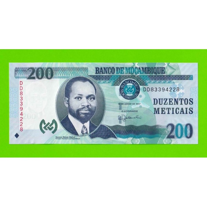 Мозамбик - 200 метикалов - 2017 (DD) - UNC!!!