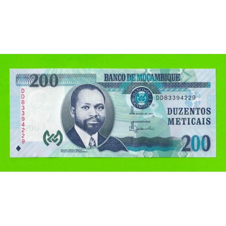 Мозамбик - 200 метикалов - 2017 (DD) - UNC!!!