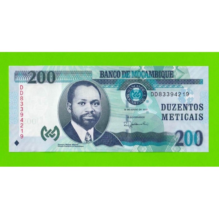 Мозамбик - 200 метикалов - 2017 (DD) - UNC!!!