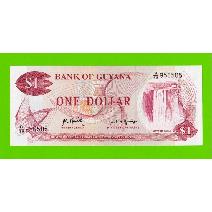 Гайана - 1 доллар - 1992 - UNC!!!