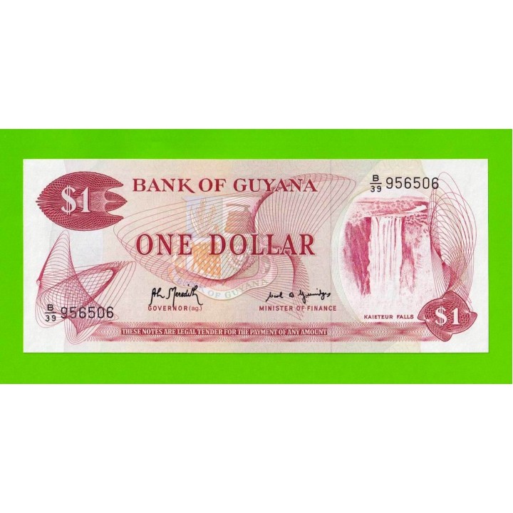 Гайана - 1 доллар - 1992 - UNC!!!