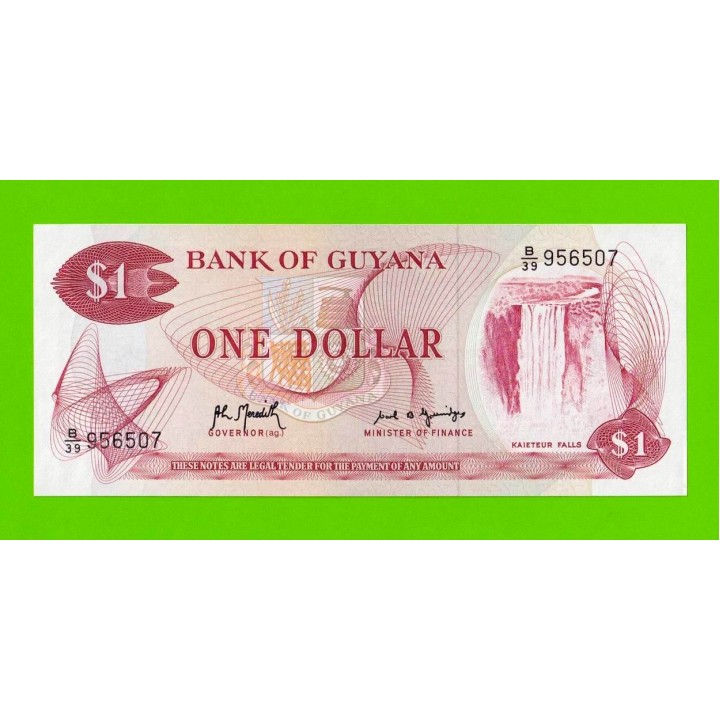Гайана - 1 доллар - 1992 - UNC!!!