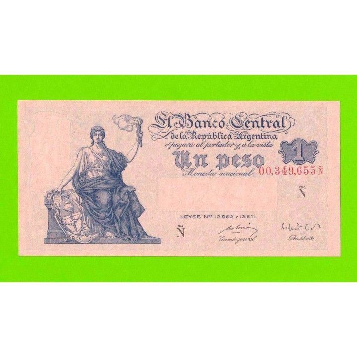 Аргентина - 1 песо - 1951 / 1952 (N) - UNC-!!!