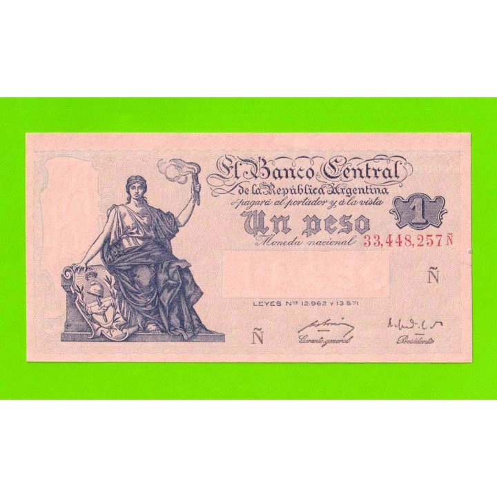 Аргентина - 1 песо - 1951 / 1952 (N) - aUNC!!!