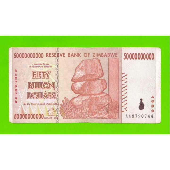 Зимбабве - 50000000000 / 50 миллиардов долларов - 2008 (AA)