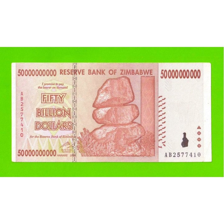 Зимбабве - 50000000000 / 50 миллиардов долларов - 2008 (AB)