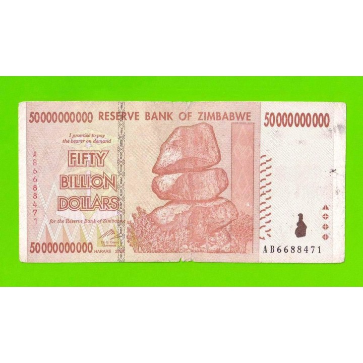 Зимбабве - 50000000000 / 50 миллиардов долларов - 2008 (AB)
