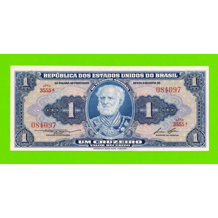 Бразилия - 1 крузейро - 1954 - XF!!!