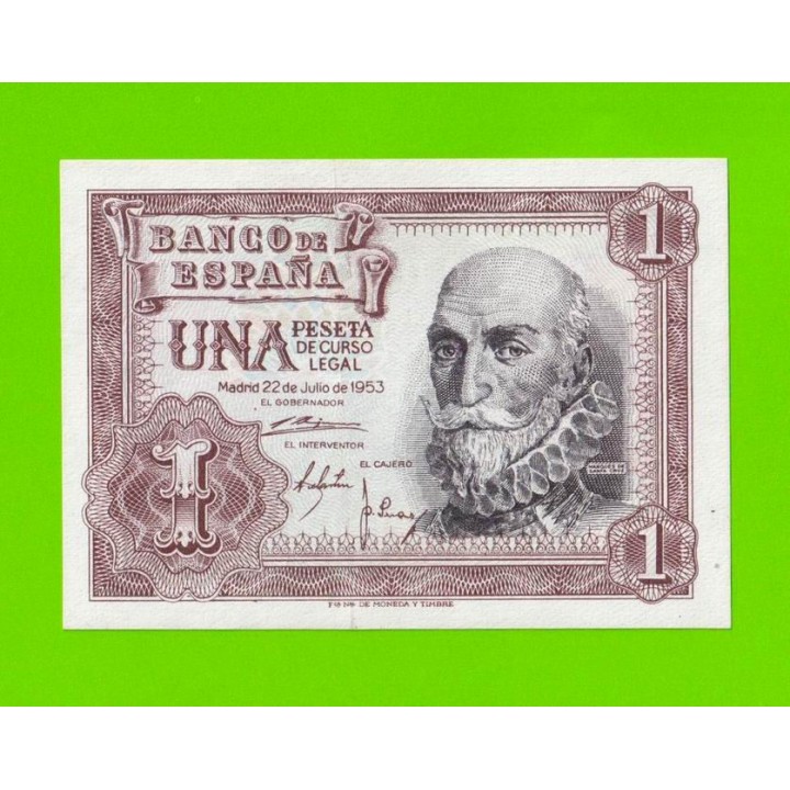 Испания - 1 песета - 1953 (серия F) - XF+!!!