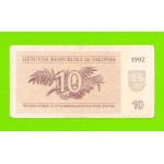 Литва - 10 талонов - 1992