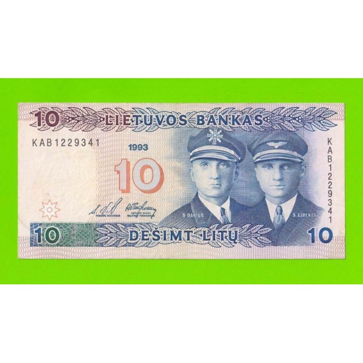 Литва - 10 литов - 1993