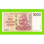 Зимбабве - 1000 долларов - 2007 (AA)
