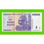 Зимбабве - 10000000000 / 10 миллиардов долларов - 2008 (AA)