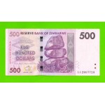 Зимбабве - 500 долларов - 2007 (AA)