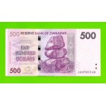 Зимбабве - 500 долларов - 2007 (AB)