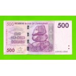 Зимбабве - 500 долларов - 2007 (AB)