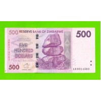 Зимбабве - 500 долларов - 2007 (AB)