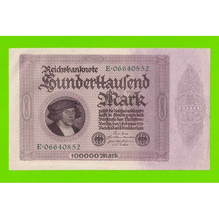 Германия - 100000 марок - 1923 - XF+++!!!
