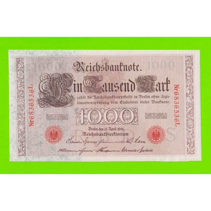 Германия - 1000 марок - 1910 - aUNC!!!