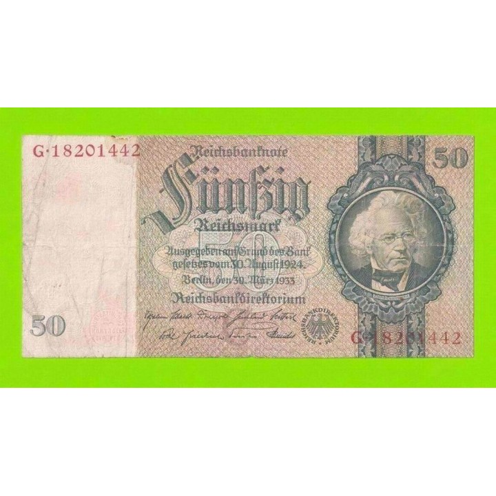 Германия - 50 марок - 1933