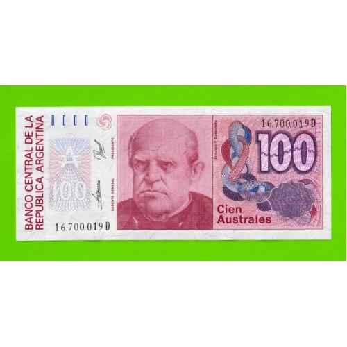 Аргентина - 100 аустралей - 1985 (D) - UNC-!!!