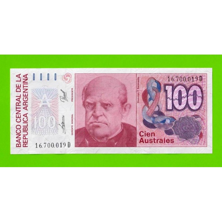 Аргентина - 100 аустралей - 1985 (D) - UNC-!!!