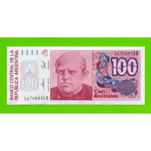 Аргентина - 100 аустралей - 1985 (D) - UNC-!!!