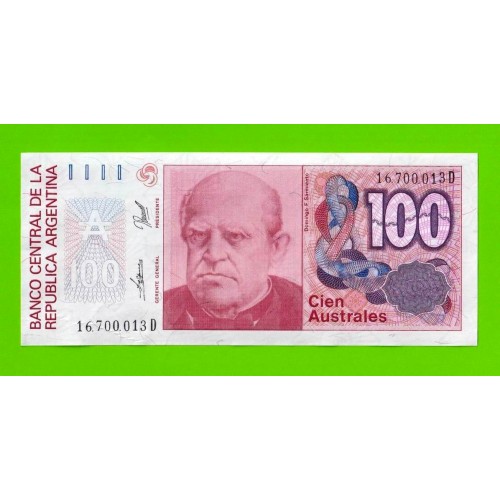 Аргентина - 100 аустралей - 1985 (D) - UNC-!!!