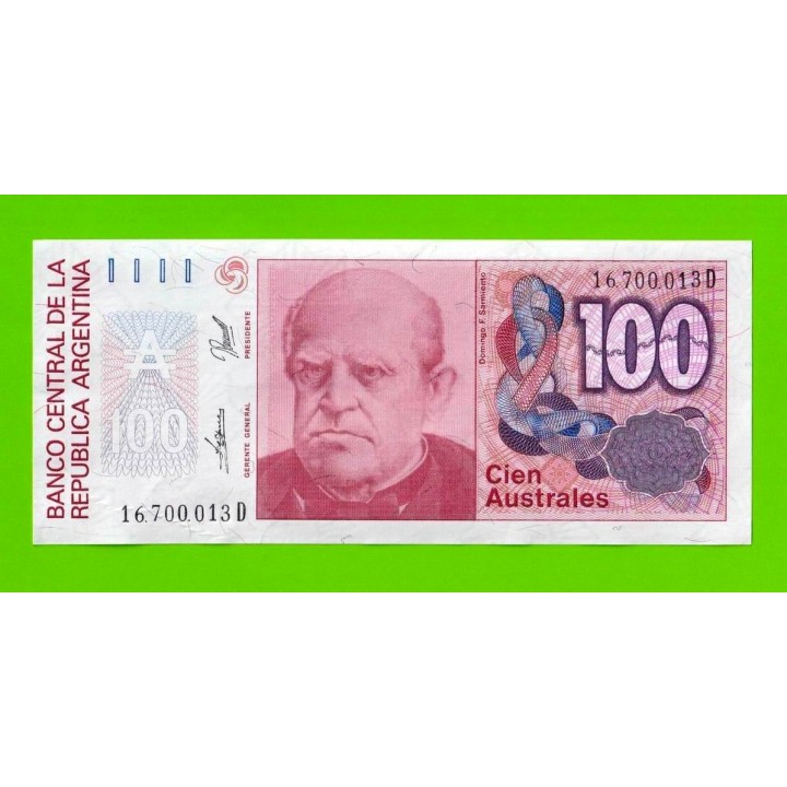 Аргентина - 100 аустралей - 1985 (D) - UNC-!!!