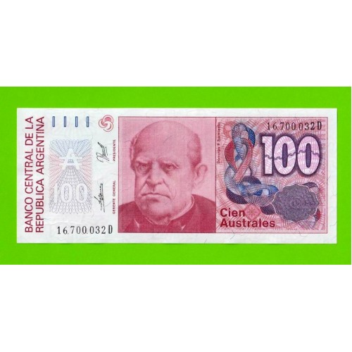 Аргентина - 100 аустралей - 1985 (D) - UNC-!!!