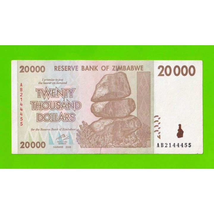 Зимбабве - 20000 долларов - 2008 (AB)