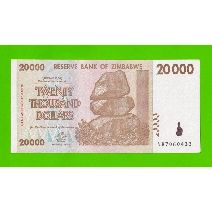 Зимбабве - 20000 долларов - 2008 (AB)