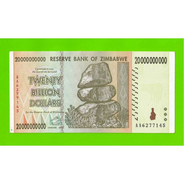 Зимбабве - 20000000000 / 20 миллиардов долларов - 2008 (AA)