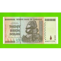 Зимбабве - 20000000000 / 20 миллиардов долларов - 2008 (AA)