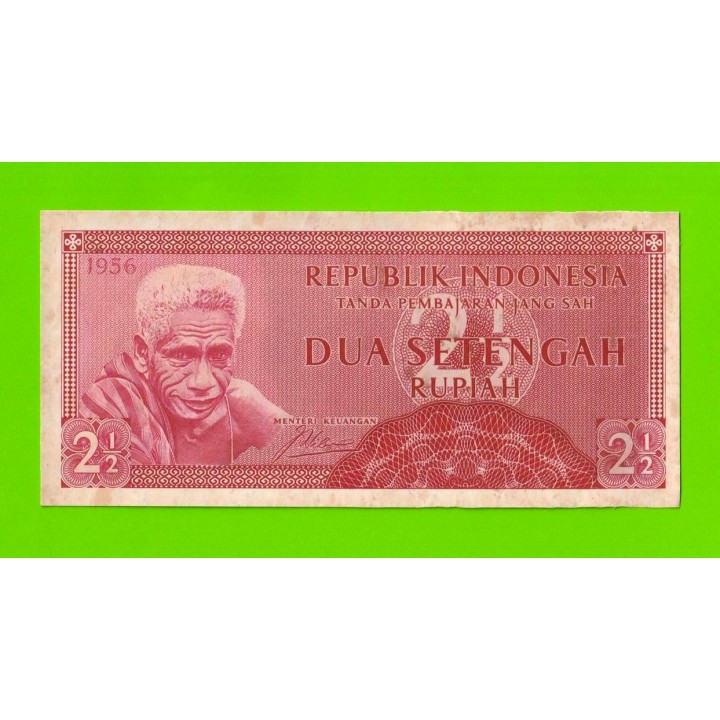 Индонезия - 2 1/2 рупии (2,5 рупии) - 1956 - пятна - aUNC!!!