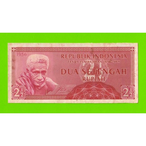 Индонезия - 2 1/2 рупии (2,5 рупии) - 1956 - пятна - aUNC!!!