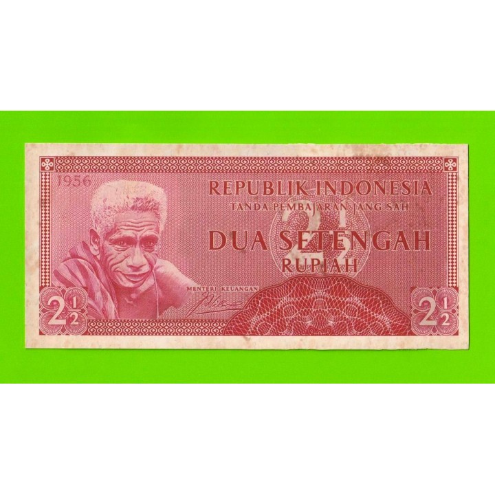 Индонезия - 2 1/2 рупии (2,5 рупии) - 1956 - пятна - aUNC!!!