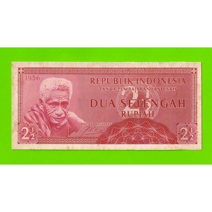 Индонезия - 2 1/2 рупии (2,5 рупии) - 1956 - пятна - aUNC!!!