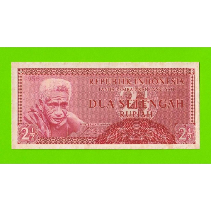 Индонезия - 2 1/2 рупии (2,5 рупии) - 1956 - пятна - aUNC!!!