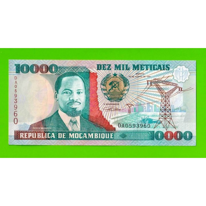 Мозамбик - 10000 метикалов - 1991 (DA) - UNC!!!