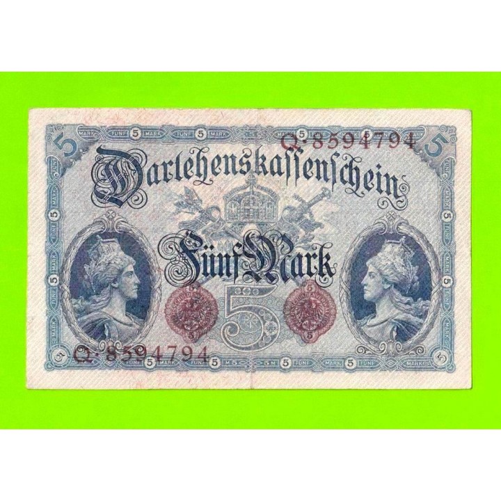 Германия - 5 марок - 1914