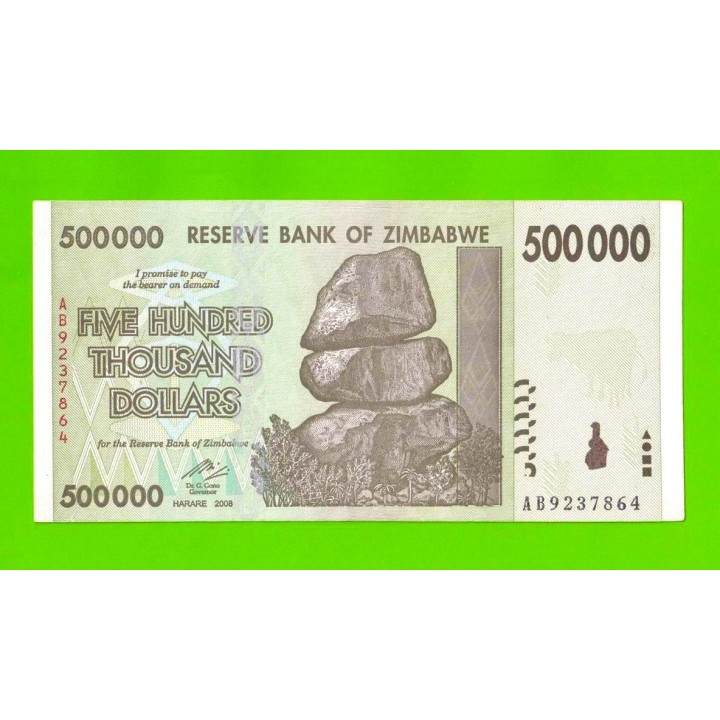 Зимбабве - 500000 долларов - 2008 (AB)