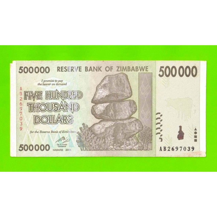 Зимбабве - 500000 долларов - 2008 (AB)