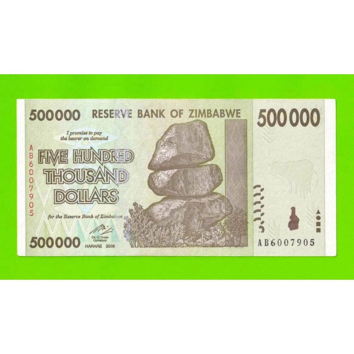 Зимбабве - 500000 долларов - 2008 (AB)