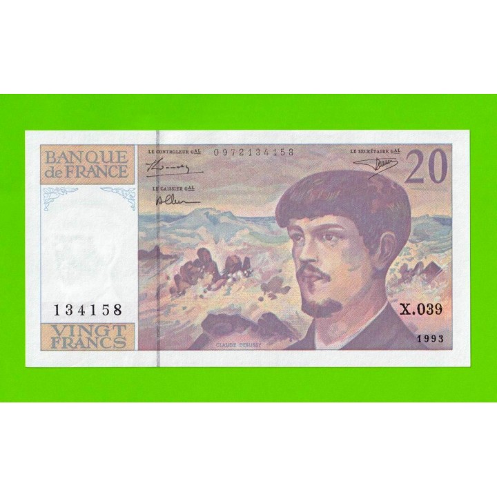 Франция - 20 франков - 1993 - UNC-!!!