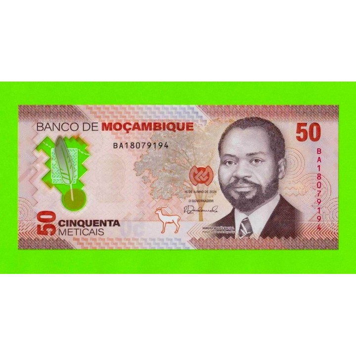 Мозамбик - 50 метикалов - 2024 (BA) - Полимер - UNC!!!