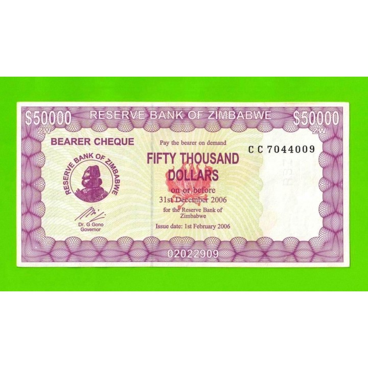 Зимбабве - 50000 долларов - 2006 (CC)