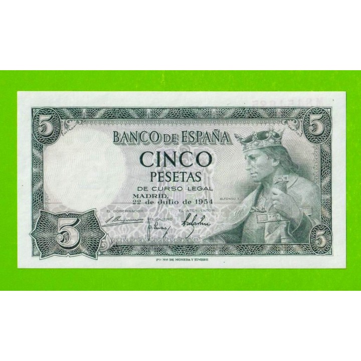 Испания - 5 песет - 1954 - UNC!!!