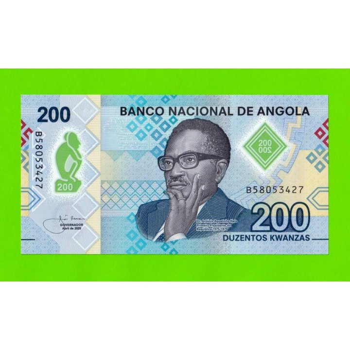 Ангола - 200 кванза - 2020 (B) - Полимер - UNC!!!