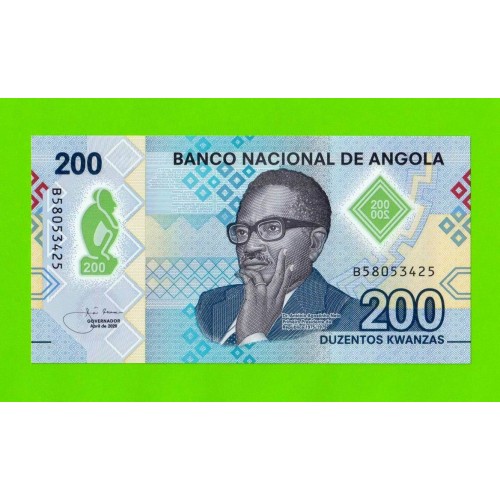 Ангола - 200 кванза - 2020 (B) - Полимер - UNC!!!
